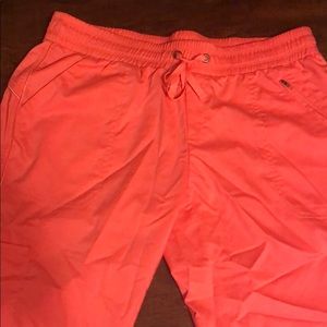 Pink stretchy scrub bottoms (Large)